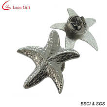 Heißer Verkauf Metall 3D Starfish personalisierte Pins (LM1747)